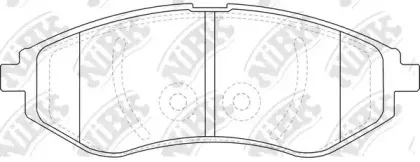 PN0370 NiBK Комплект тормозных колодок, дисковый тормоз