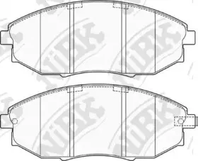 PN0380 NiBK Комплект тормозных колодок, дисковый тормоз