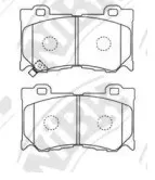 PN0389 NiBK Комплект тормозных колодок, дисковый тормоз