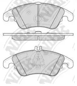 PN0395 NiBK Комплект тормозных колодок, дисковый тормоз