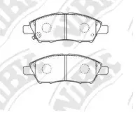 PN0397 NiBK Комплект тормозных колодок, дисковый тормоз