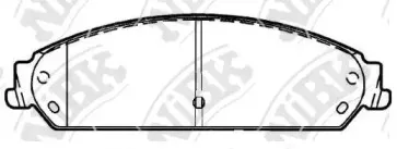 PN0421 NiBK Комплект тормозных колодок, дисковый тормоз