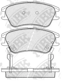 PN0439 NiBK Комплект тормозных колодок, дисковый тормоз