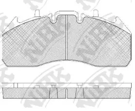 PN0451 NiBK Комплект тормозных колодок, дисковый тормоз