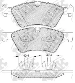 PN0500 NiBK Комплект тормозных колодок, дисковый тормоз