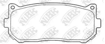 PN0528 NiBK Комплект тормозных колодок, дисковый тормоз