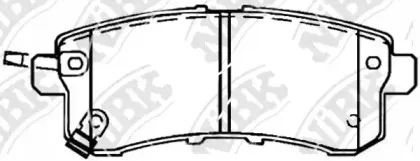 PN0554 NiBK Комплект тормозных колодок, дисковый тормоз
