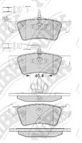 PN0611W NiBK Комплект тормозных колодок, дисковый тормоз