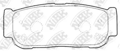 PN0797 NiBK Комплект тормозных колодок, дисковый тормоз