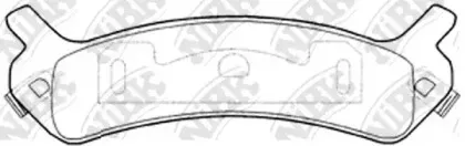 PN0959 NiBK Комплект тормозных колодок, дисковый тормоз