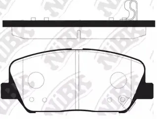 PN11001 NiBK Комплект тормозных колодок, дисковый тормоз