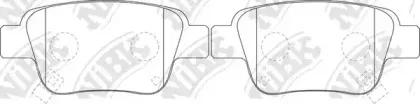 PN1239 NiBK Комплект тормозных колодок, дисковый тормоз