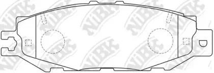 PN1326 NiBK Комплект тормозных колодок, дисковый тормоз
