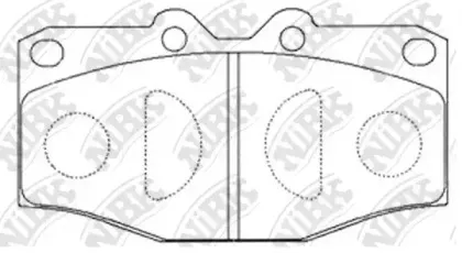 PN1394 NiBK Комплект тормозных колодок, дисковый тормоз