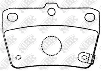 PN1424 NiBK Комплект тормозных колодок, дисковый тормоз