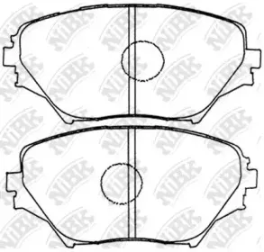 PN1447 NiBK Комплект тормозных колодок, дисковый тормоз