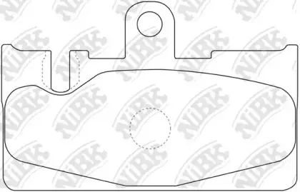 PN1456 NiBK Комплект тормозных колодок, дисковый тормоз
