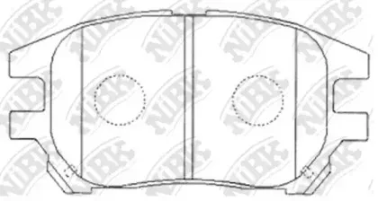 PN1481 NiBK Комплект тормозных колодок, дисковый тормоз