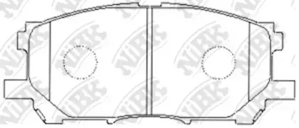 PN1497 NiBK Комплект тормозных колодок, дисковый тормоз