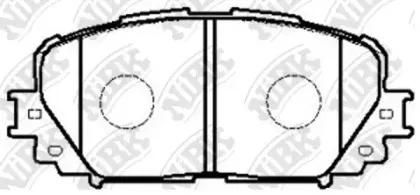 PN1518 NiBK Комплект тормозных колодок, дисковый тормоз