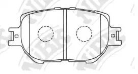 PN1550 NiBK Комплект тормозных колодок, дисковый тормоз