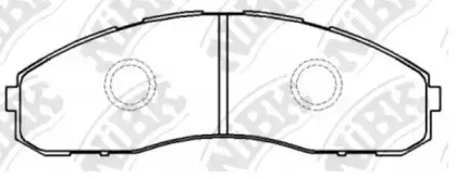 PN1553 NiBK Комплект тормозных колодок, дисковый тормоз