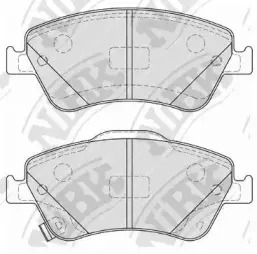 PN1835 NiBK Комплект тормозных колодок, дисковый тормоз