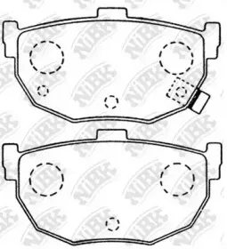 PN2130 NiBK Комплект тормозных колодок, дисковый тормоз
