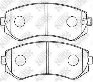 PN2199 NiBK Комплект тормозных колодок, дисковый тормоз