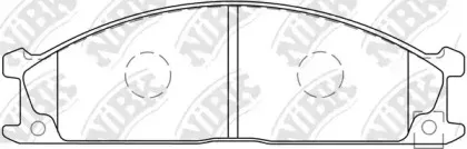 PN2344 NiBK Комплект тормозных колодок, дисковый тормоз
