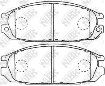 PN2371 NiBK Комплект тормозных колодок, дисковый тормоз