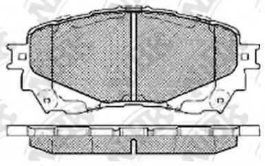 PN25002 NiBK Комплект тормозных колодок, дисковый тормоз