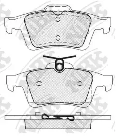 PN2702 NiBK Комплект тормозных колодок, дисковый тормоз