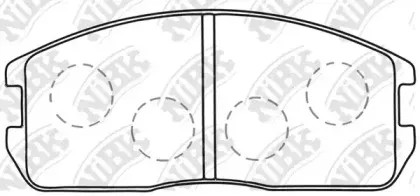 PN3089 NiBK Комплект тормозных колодок, дисковый тормоз