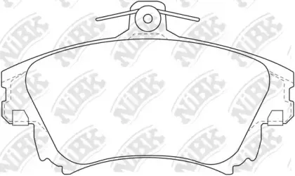 PN3126 NiBK Комплект тормозных колодок, дисковый тормоз