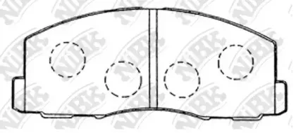 PN3158 NiBK Комплект тормозных колодок, дисковый тормоз