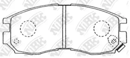 PN3271 NiBK Комплект тормозных колодок, дисковый тормоз