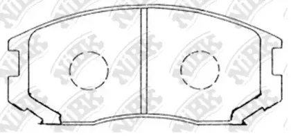 PN3285 NiBK Комплект тормозных колодок, дисковый тормоз