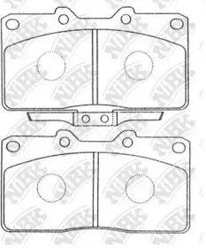 PN3352 NiBK Комплект тормозных колодок, дисковый тормоз
