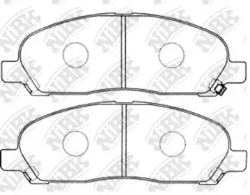 PN3419 NiBK Комплект тормозных колодок, дисковый тормоз