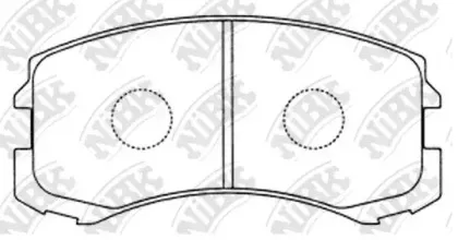 PN3462 NiBK Комплект тормозных колодок, дисковый тормоз