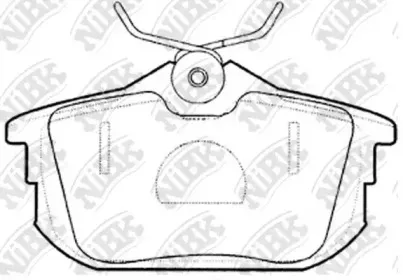 PN3593 NiBK Комплект тормозных колодок, дисковый тормоз