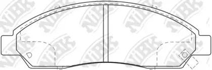 PN4801 NiBK Комплект тормозных колодок, дисковый тормоз