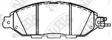 PN50001 NiBK Комплект тормозных колодок, дисковый тормоз