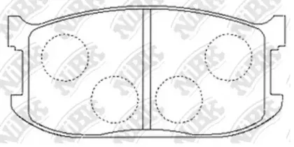 PN5070 NiBK Комплект тормозных колодок, дисковый тормоз