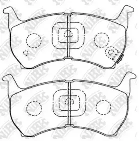 PN5155 NiBK Комплект тормозных колодок, дисковый тормоз