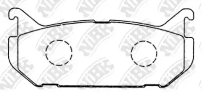 PN5238 NiBK Комплект тормозных колодок, дисковый тормоз