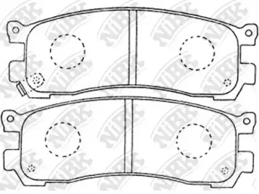 PN5290 NiBK Комплект тормозных колодок, дисковый тормоз