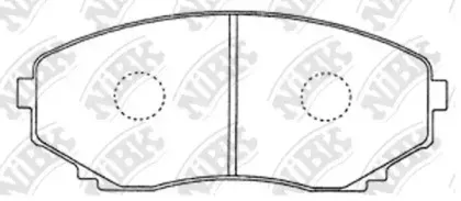 PN5376 NiBK Комплект тормозных колодок, дисковый тормоз