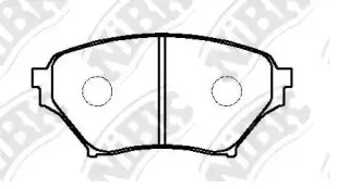 PN5486 NiBK Комплект тормозных колодок, дисковый тормоз